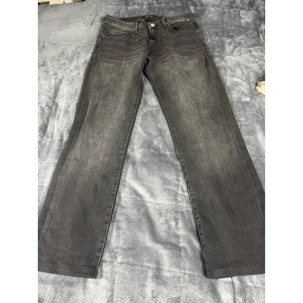 Mavi Marcus Slim Straight Leg‎ Jeans Mens 31x32 Faded Black Denim R288139
